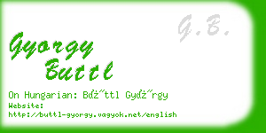 gyorgy buttl business card